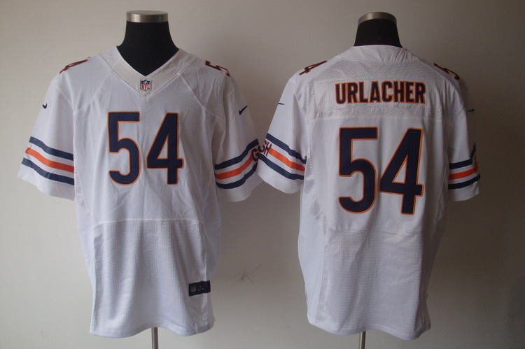 NFL White Chicago Bears 54 Middle Linebacker Brian Urlacher Nike Elite Jersey